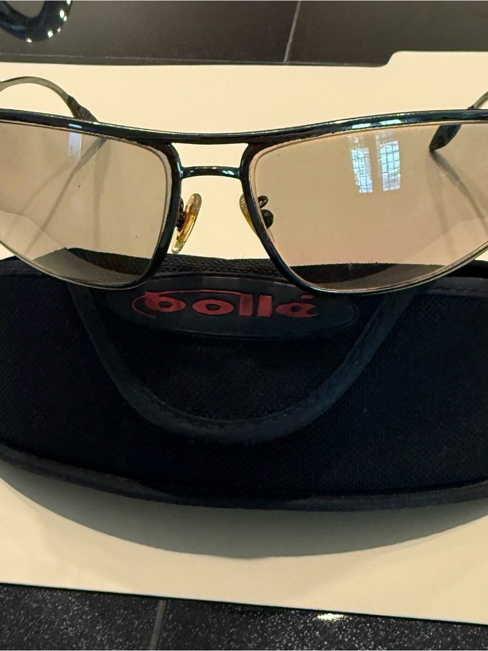 Vintage Bolle Dorado 10865 Sunglasses with Amber Lenses